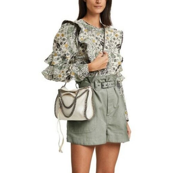 Isabel Marant Etoile Constance Top Blouse Ruffle Print 38 - Picture 1 of 9